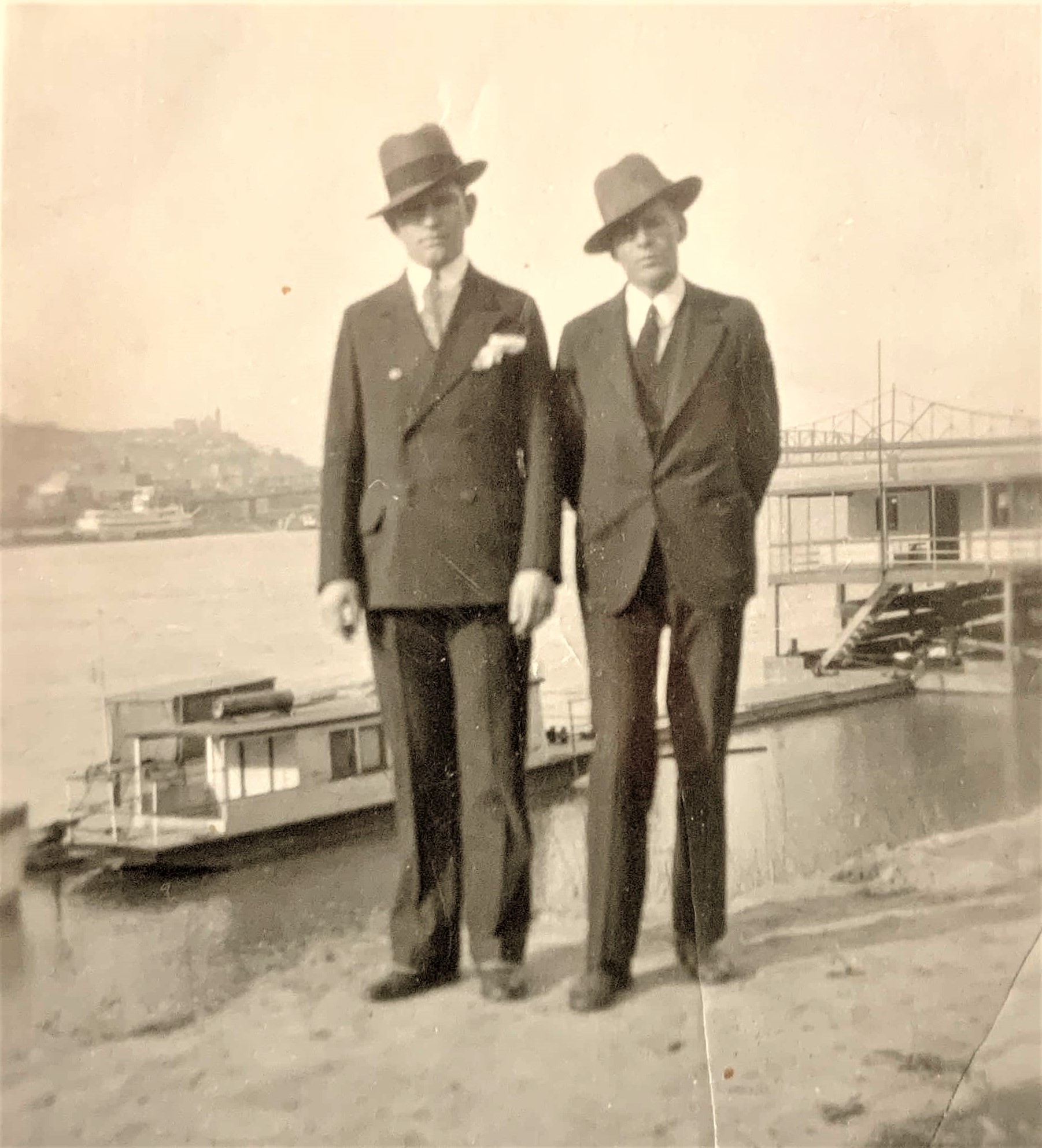 Heber Ellsworth with missionary companion in Northern States Mission